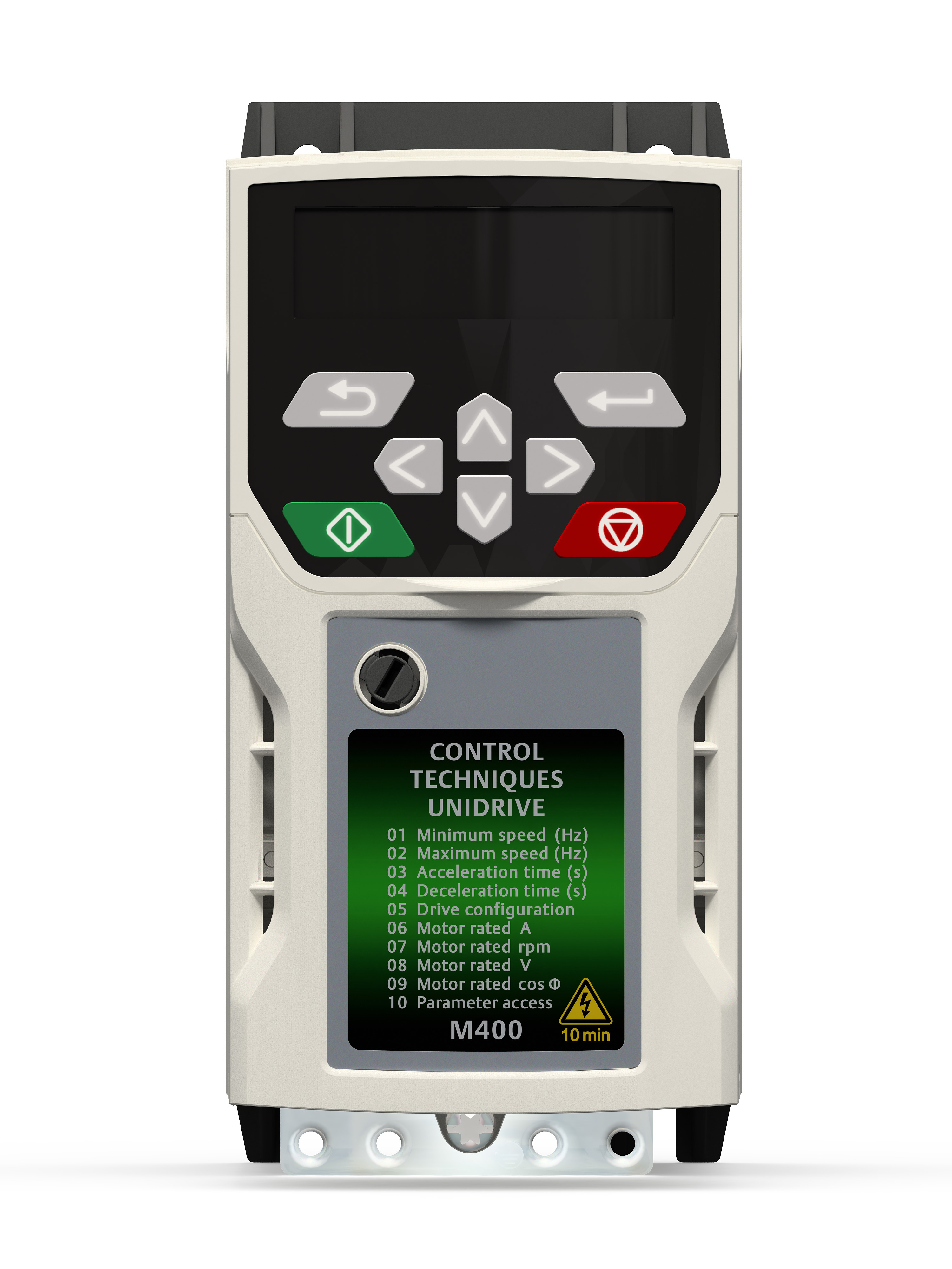 CONTROL TECHNIQUES UNIDRIVE M40001200024A10101AB100 .50 HP 230V 2.4