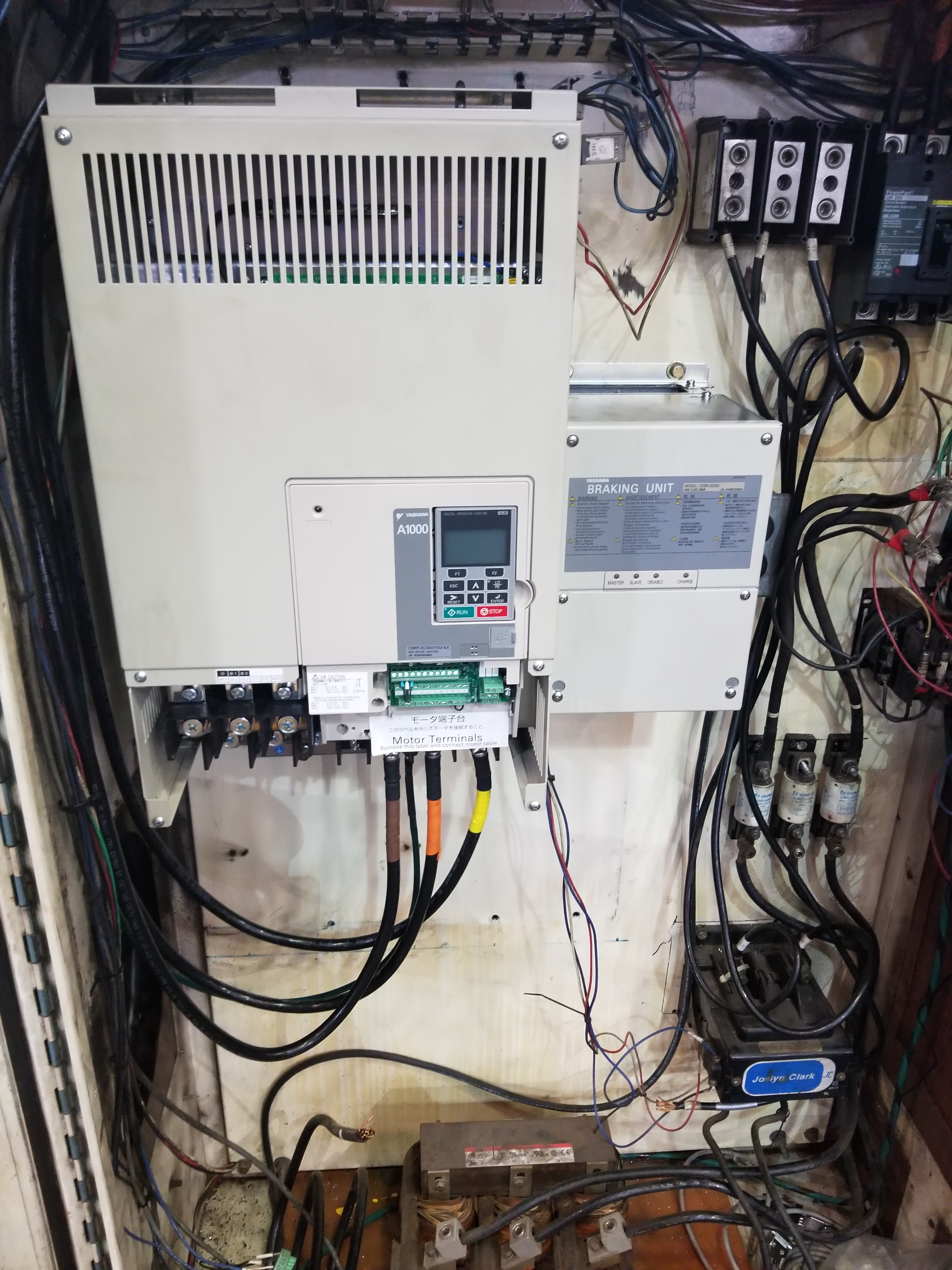 YASKAWA 75 HP A1000 AC DRIVE/ MOTOR 96 AMP ND 460 VOLT ... baldor wiring schematics 