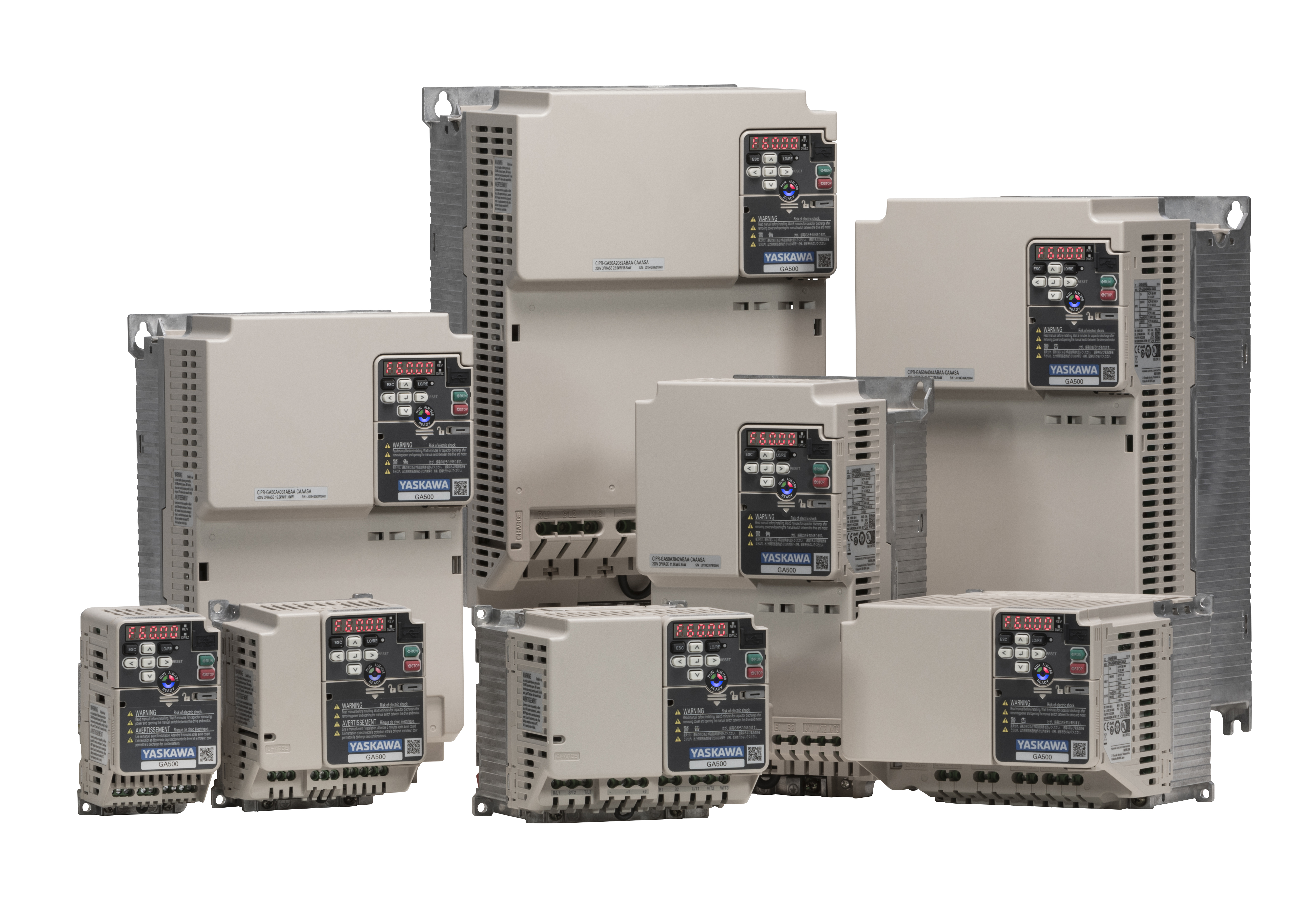 YASKAWA GA500 INDUSTRIAL AC MICRODRIVE MODEL GA50U4012ABA 3/PH 480V 7.