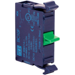 WEG CATALOG# BC10F-CSW CONTACT BLOCK, NORMALLY OPEN, FOR 22 MM CSW
