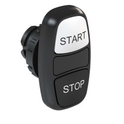 WEG CSW2-BDF21SS WH START/STOP FLUSH MOUNT DOUBLE PUSH BUTTON WITH LETTERING