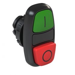 WEG CSW2-BDS21IO WH GREEN/RED FLUSH MOUNT EXTENDED DOUBLE PUSH BUTTON I/O